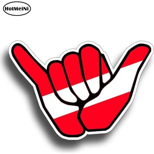 HotMeiNi 13cm X 8.9cm Hang Loose Scuba Diver Vinyl Sticker Decal with Dive Flag for Tank Boat Car Truck Back Glass Graphic