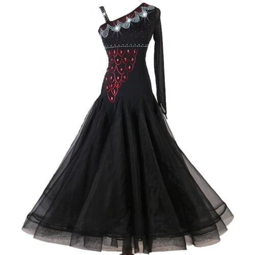 High Quality Ballroom Dance Competition Dresses Women Waltz Standard Dance Foxtrot Performance Clothing Customized Dress DC3355