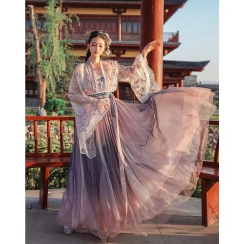 Spring and summer new student flower god gift six-meter skirt elegant embroidered skirt Chinese style traditional costume skirt