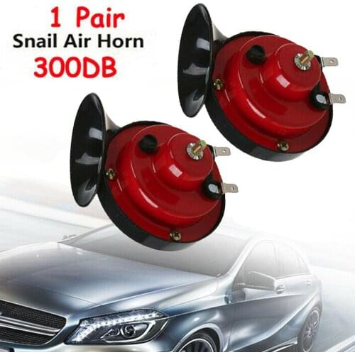 2PCS 300db Super Train Horn 12v Car Horn Loud Pressure Klaxon Speakers For Car Motorcycle Vehicle Trucks Snail Signal Horn