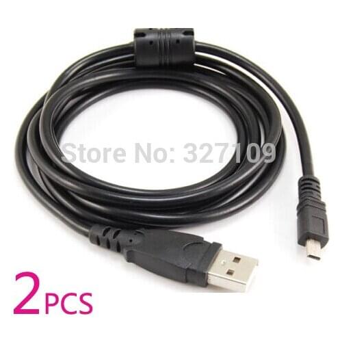 2PCS USB Cable For Nikon COOLPIX S8000 S8100 S8200 S800C S9050 S9100 S9200 S9300 D3200 D3300 D5000 D5100 D7100 D7200