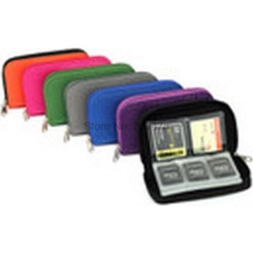 DHL 200pcs practical 22 cards SD Memory Card Storage Carrying Pouch Case Holder Memory Card Bag storage bag