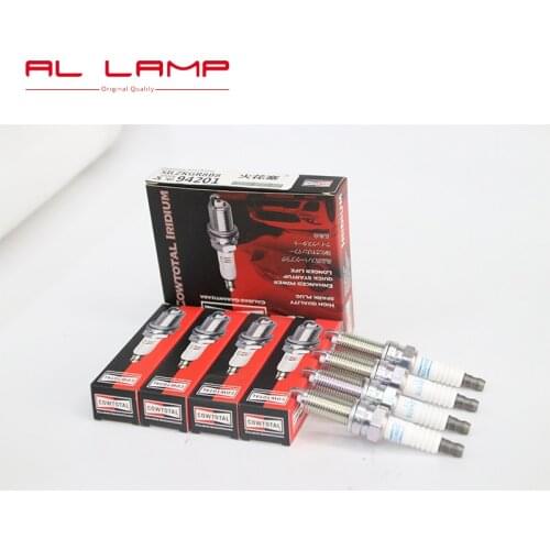 4PCS Cowtotal Spark Plug Iridium 18846-11070 SILZKR7B11 For Elantra Genesis Santa Fe Tucson
