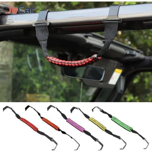 4 Pcs Car Roof Top Grab Handle Strap Accessories For Jeep Wrangler JL JT Gladiator 2018 UP Interior Mouldings Styling