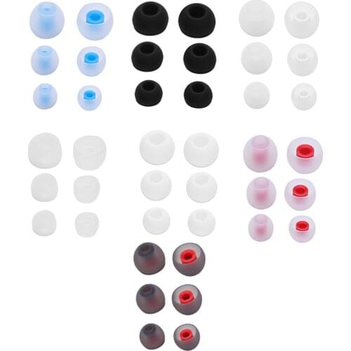 6pcs Wireless In Ear Earphone Soft Silicone Earpads Ear Sleeve Replacement for KZ LZ A4 DZ9 Headset