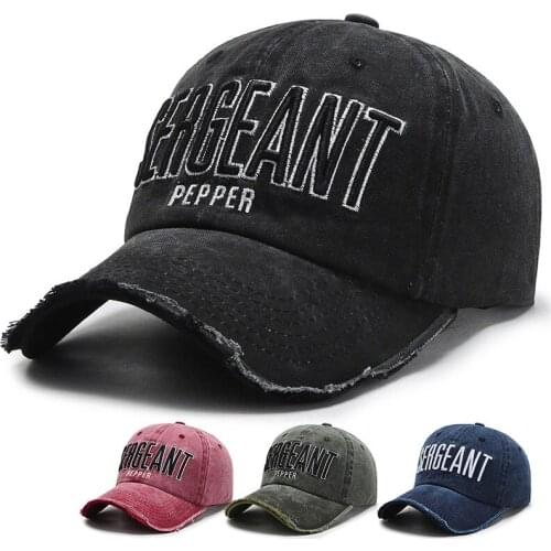 Brand Vintage Baseball Cap Men Woman Snapback Hat Cotton SERGEANT PEPPER Caps Fashion Embroidery Baseball Cap Adjustable