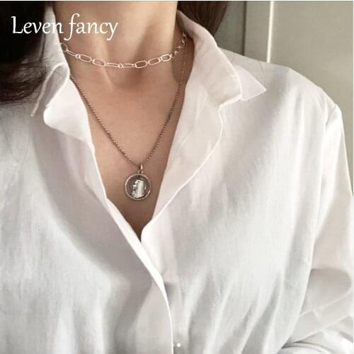 925 Sterling Silver Praying Jesus Necklace Simple Antique Silver Vintage Ball Bead Chain Virgin Mary Necklace Christmas Jewelry