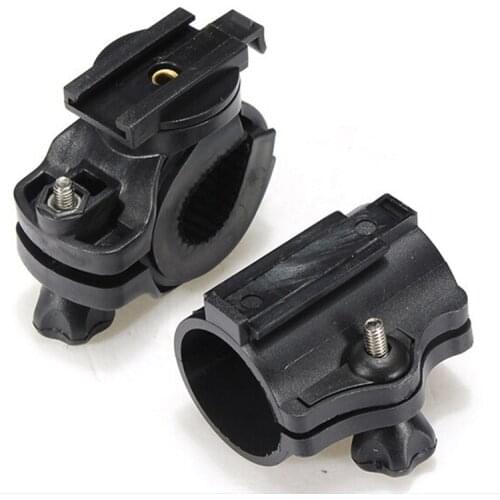 LED Torch Bracket Mount Holder Sports Accessories Bicycle Lights Mount Holder 360 Rotation Cycling Bike Flashlight