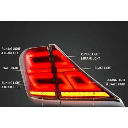 For 20 series ALPHARD VELLFIRE 08-14 Modified LED Flow Tail Stop Light