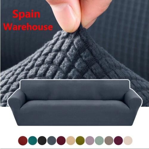 1/2/3/4 seaters Elastic Universal Sofa Cover Knitted Thicken Stretch Slipcovers for Living Room Couch Cover Armchair Cover 123