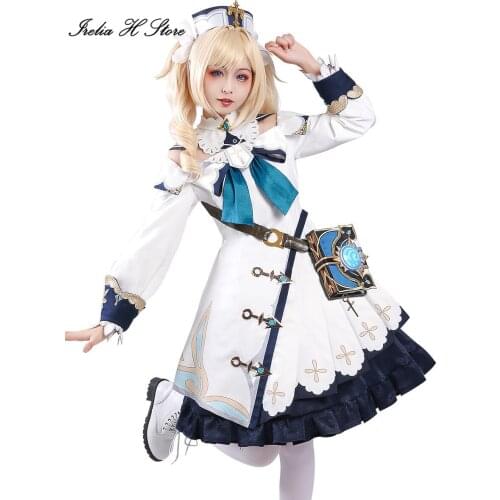 New Game Cosplays Genshin Impact Barbara Cosplay Costume Halloween costumes dress female