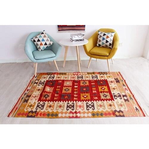 Kilim Kilrim Wool Manual Weave Carpet Turkey Tea Table A Living Room Nation Wind Carpet