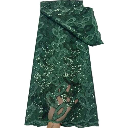 Sequins Lace Fabric Nigerian African Lace Fabric 2021 High Quality Lace French Tulle Lace Fabric For Women Wedding JY-120