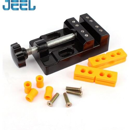 Mini Vise 57mm Multi-purpose Aluminum Alloy Flat-nose Pliers Fixing Fixture Suitable for Various Irregular Shapes