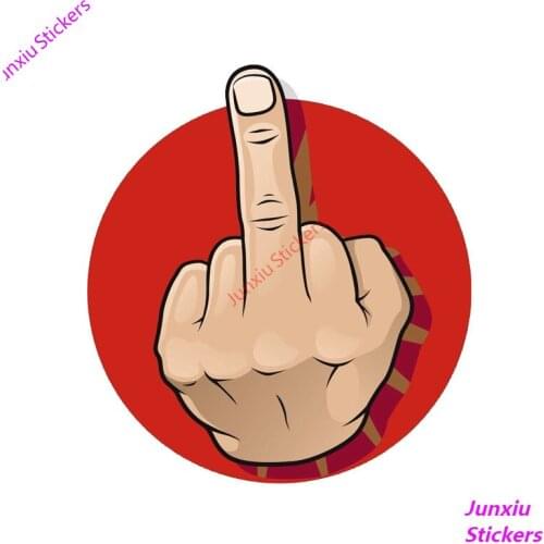 Cover Scratches The Reflective Fingers of Decoration Bodywork Windshield Car Stickers Decals Sunscreen Suv Interior KK14*14cm