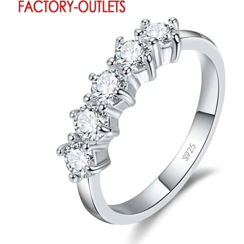Engagement Ring Bridal Set 925 Sterling Silver Fashion Jewelry CZ Cubic Zirconia Women Girls Lovers' Best Gift Wholesale