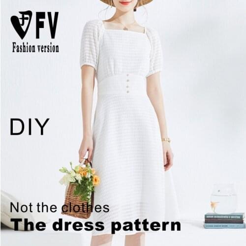 Sewing drawings square neck raglan sleeve dress clothing pattern BLQ-532