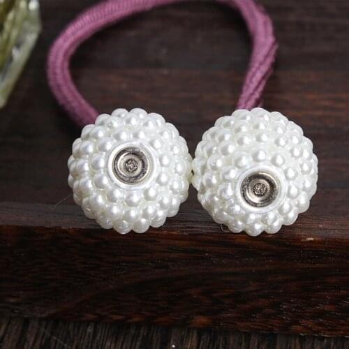 Curtain Hanging Balls European-style Straps Belt For Curtain Rod Straps Hold Buckle Magnet Clip Magnetic Curtain Strap Buckle