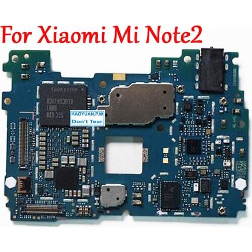 Tested Full Work Original Unlock Motherboard For Xiaomi Mi Note2 Note 2 64GB Logic Circuit Board Plate