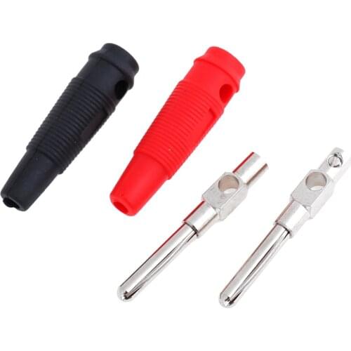 Banana Plug 4mm Audio Speaker Connectors Amplifier Speaker Binding Post 4mm Banana Jack Plug For Cable Terminals