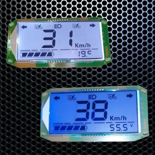 Lead-acid electric vehicle modification meter accumulates a single mileage, accurate voltage and electricity LCD display