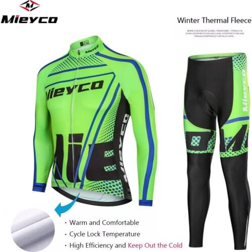 Keep Warm Cycling Jersey 2020 Pro Team Winter Fleece Cycling Clothing MTB Cycling Bib Pants Set Ropa Ciclismo Triathlon Cycling