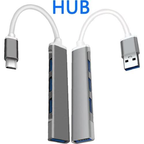 USB C HUB 4 in 1 Type C to USB 3.0 Adapter Dock For Macbook Pro iPad Air for HUAWEI Mate 40 30 USB-C 3.1 Splitter Port OTG HUB