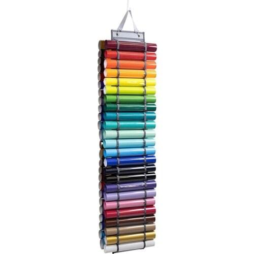 Vinyl Storage Rack-Vinyl Roll Wall Hanging,Handmade Vinyl Storage Rack,Hanging Storage Rack,with 48 Roll Compartments