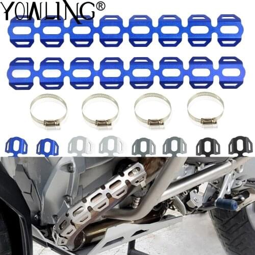 For Yamaha Super Tenere 1200 XT1200Z XR1200ZE 2014-2020 Motorcycle Exhaust Muffler Pipe Leg Protector Crash Heat Shield Cover