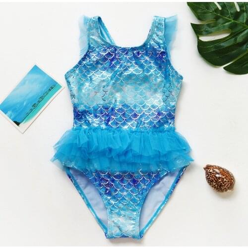 New 2020 Girls Swimwear 1~10Y Girls Swimmint suit one piece Children Swimming dress Girls Swimming outfit High quality-SW331