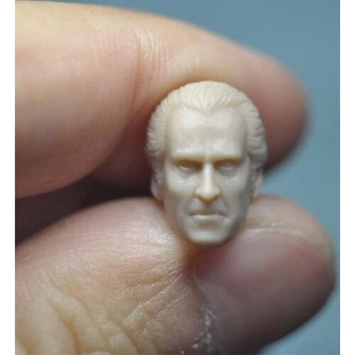 Blank 1/18 Scale The Vampire Dracula Head Sculpt Unpainted Fit 3.75" Figure