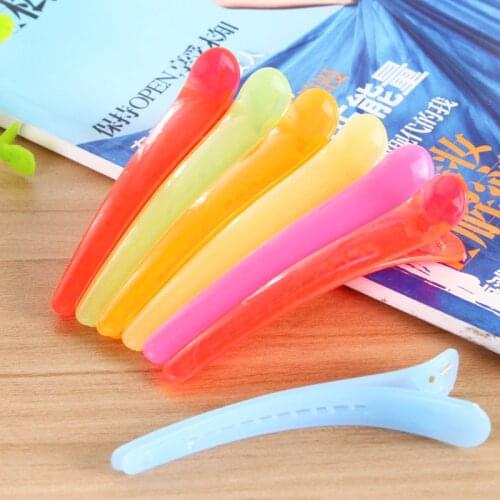 New Various Color 1 pcs Jelly Candy Color Duckbill Clip Alligator Hair Clip Translucent Hairpin beautiful Hair accessories