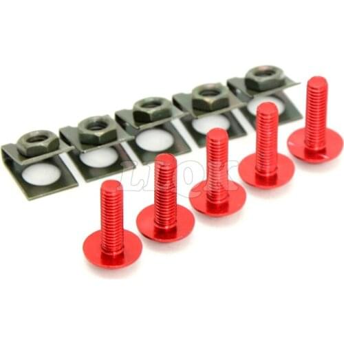 5pcs 6mm CNC Motorcycle Fairing body work Bolts Screws For Aprilia SHIVER/GT 07-13 DORSODURO 750 08-13 suzuki gsxr1000 gsxr600