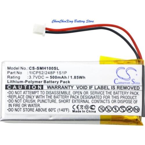 Cameron Sino 500mAh battery 1ICP52/248P 1S1P for Sena SMH-10 Lifespan