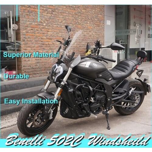 Benelli 502C Motorcycle Front Windshiled with Non-destruction Installment and HD Vision