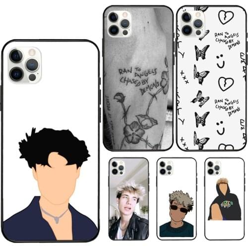 Jaden Hossler’s Tattoos Case For Apple iPhone 11 12 Pro Max mini 6 7 8 Plus XR X XS MAX SE 2020 Soft Case Cover