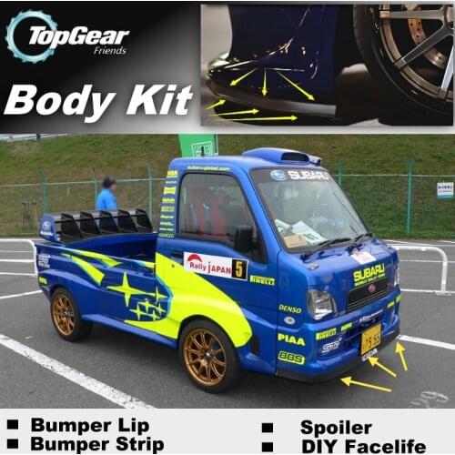 Bumper Lip Deflector Lips For Subaru Sambar 1998~2016 Front Spoiler Skirt For TG Friends to Car Tuning View / Body Kit / Strip