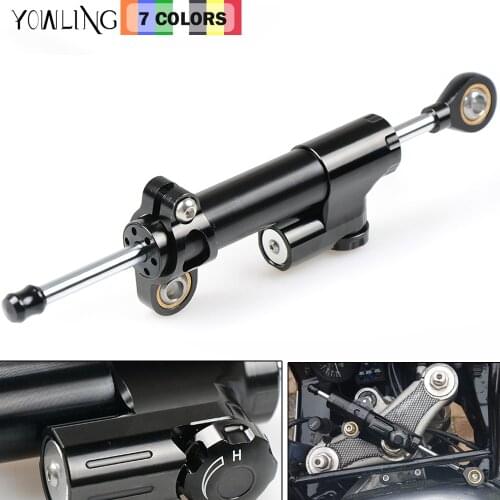 CNC Damper Steering StabilizerLinear Reversed Safety Control damping FOR Kawasaki Z1000 bajaj pulsar 200ns 200 NS/200 RS/200 AS