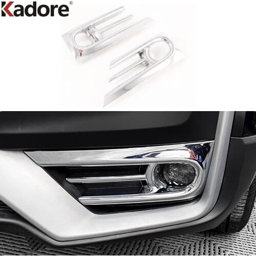 For Honda CRV CR-V 2020 2021 Chrome Front Fog Light Lamp Cover Trim Foglight Decoration Molding Strip Car Styling Accessories