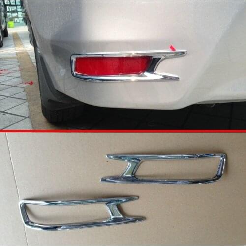 For Toyota Corolla 2014 2015 2016 ABS Chrome Rear Fog Light Lamp Cover Trim Molding Bezel Garnish