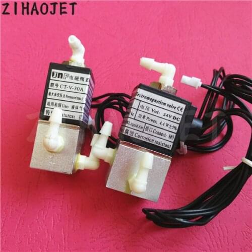 5pcs/lot JNF UV printer solenoid valve for Flora LJ3208 LJ320 Myjet Yongli Aifa Infinity plotter 3 ways ink valve 24V DC