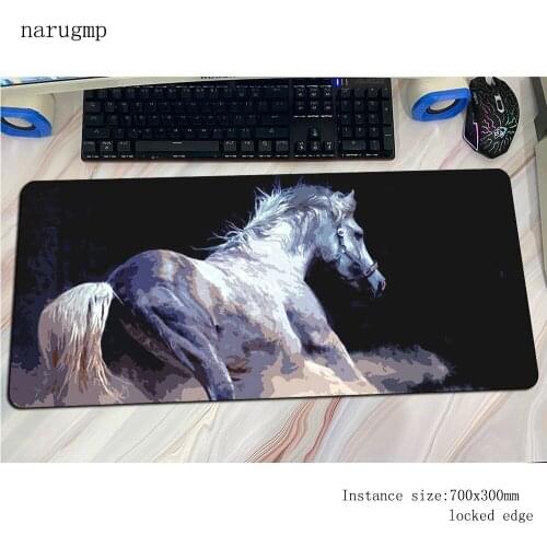 Horse Animal padmouse large gaming mousepad game 700x300mm large mouse pad gamer computer desk HD print mat notbook mousemat pc