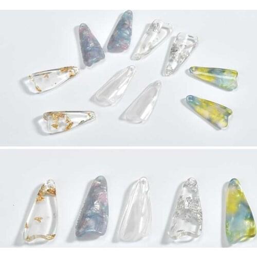 Min order 30pcs/lot petal shape diy Jewelry accessory acrylic/acetic acid materials earring/bracelet/necklace pendants