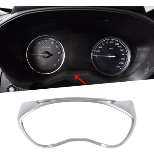 Car Stickers Carbon Fiber Grain ABS Material Instrument Dashboard Meter Panel Decoration Cover Trim For Subaru Forester SK 2018