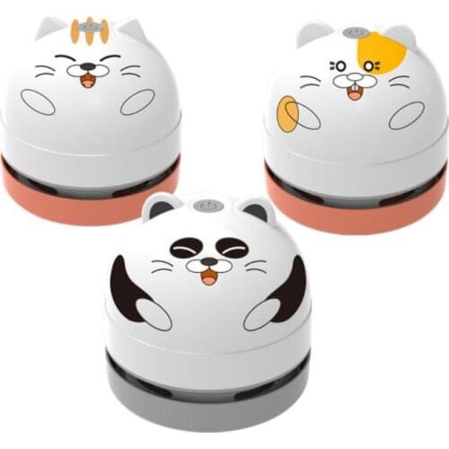 Desktop Vacuum Cleaner With Vacuum Nozzle Cleaning Brush USB Charging Portable Pencil Shavings Cleaner Home Student Accessories