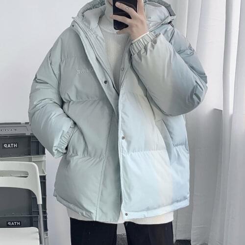 2021 New Winter Warm Jackets Men Parkas Women Oversized Outwear Solid Color Hooded Thicken Coats Parka Men Streetwear