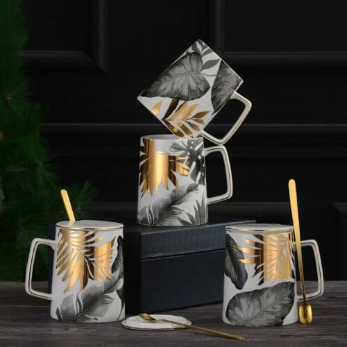 New Year Ceramic Mug for Tea Large Friends Christmas Gift Home Office Mugs Breakfast Handle Oatmeal Drink Juice Porcelain Cups