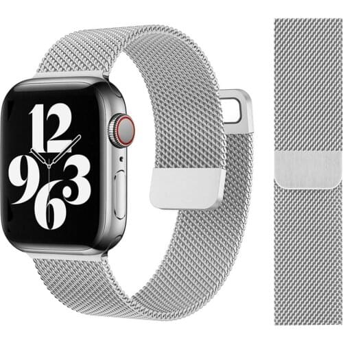 Stainless Steel Milanese Strap For Apple Watch 6 Se Band 44mm 40mm 42mm 38mm Smartwatch iWatch Series 345 Bracelet Magnetic Loop