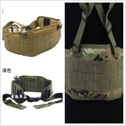 Tactical girdle Molle Tactical Belt Tactical Belt Black / Army Green / Khaki Waist Support free shipping