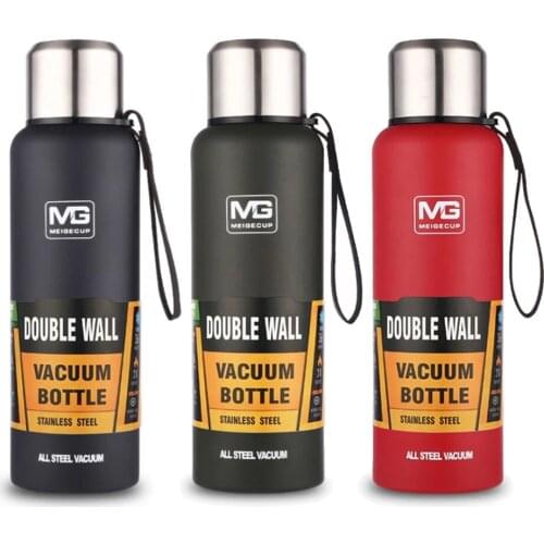 1000ML Large Capacity Thermos Water Bottle For Tea Portable Thermal Mug Stainless Steel Cup Sport Cycling Vacuum Flask Insulated